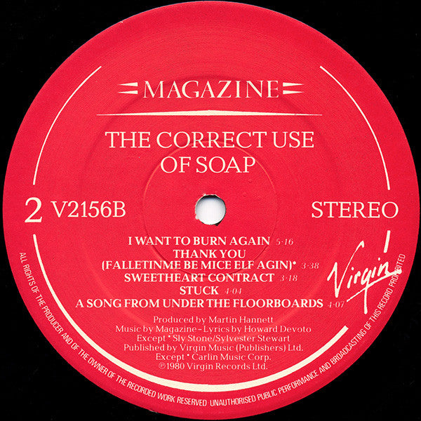Magazine – The Correct Use Of Soap LP vinyl record, image 4 of 4