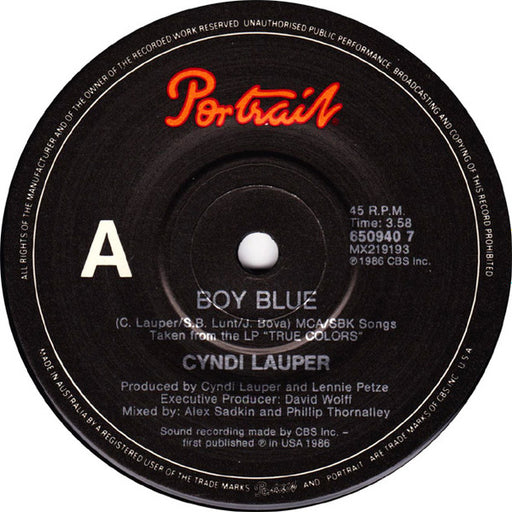 Cyndi Lauper – Boy Blue