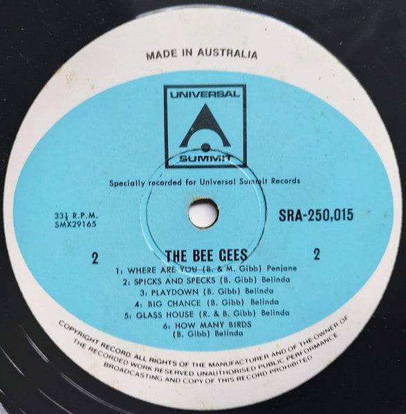 Bee Gees – Bee Gees LP vinyl record, image 4 of 4