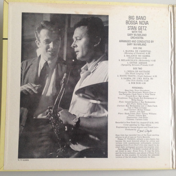 Stan Getz – Big Band Bossa Nova LP vinyl record, image 3 of 7