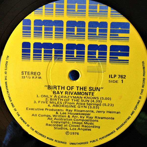 Ray Rivamonte – Birth Of The Sun LP vinyl record, image 9 of 10