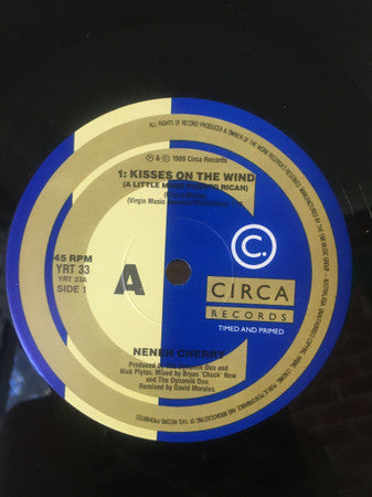 Neneh Cherry – Kisses On The Wind 12" vinyl record, image 3 of 4