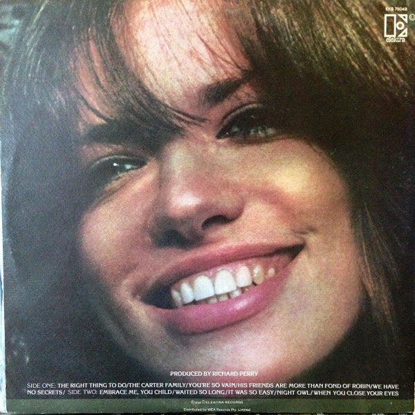 Carly Simon – No Secrets LP vinyl record, image 3 of 5