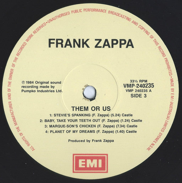 Frank Zappa – Them Or Us (2xLP) LP vinyl record, image 7 of 8