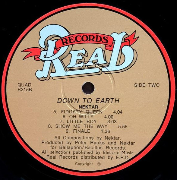 Nektar – Down To Earth LP vinyl record, image 5 of 5