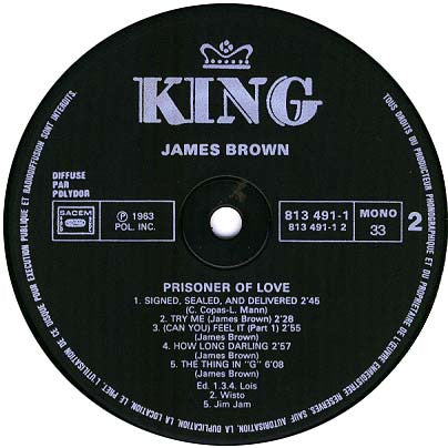 James Brown – Prisoner Of Love LP vinyl record, image 4 of 4
