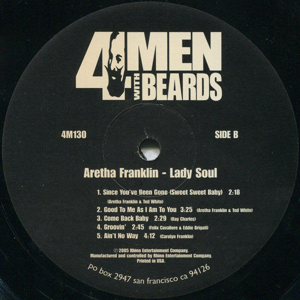 Aretha Franklin – Lady Soul LP vinyl record, image 4 of 5