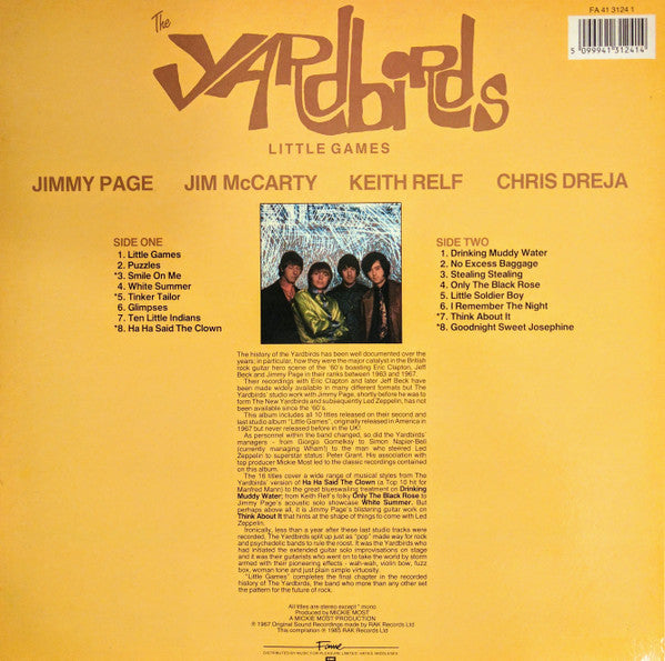 The Yardbirds – Little Games LP vinyl record, image 2 of 4