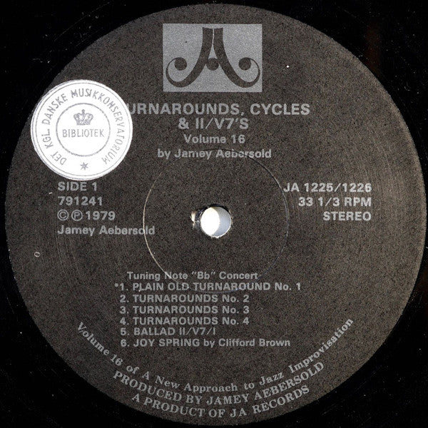 Jamey Aebersold – Turnarounds, Cycles & II/V7's (2xLP) LP vinyl record, image 3 of 7