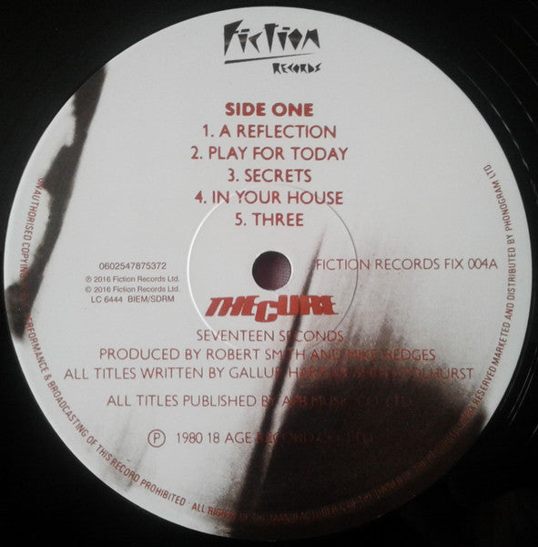 The Cure – Seventeen Seconds LP vinyl record, image 5 of 9