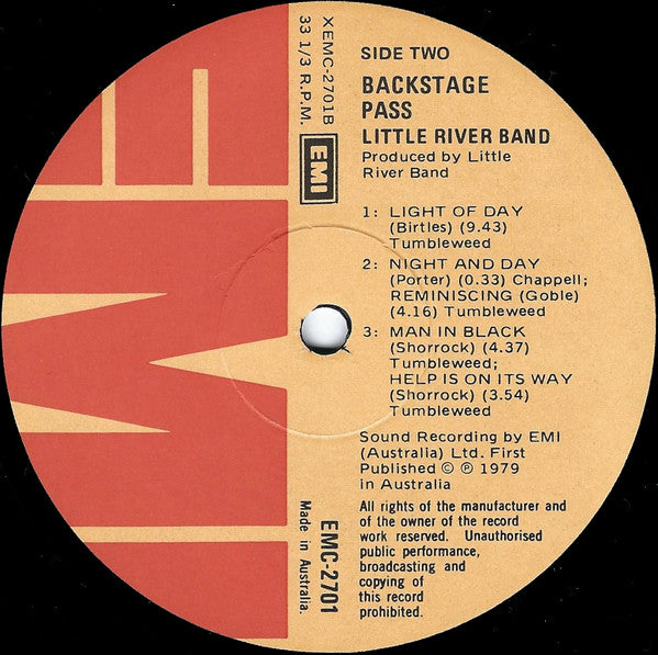 Little River Band – Backstage Pass Live LP vinyl record, image 4 of 6