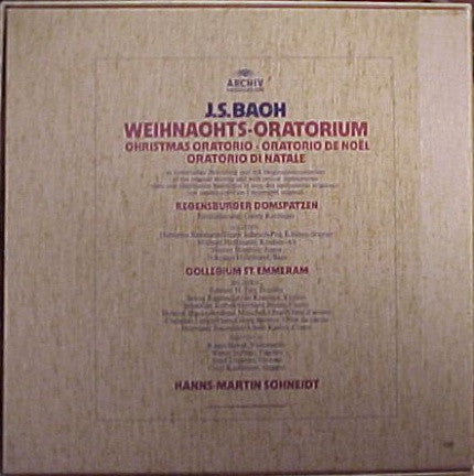 Johann Sebastian Bach, Regensburger Domspatzen, Hanns-Martin Schneidt – Weihnachtsoratorium - Christmas Oratorio (3xLP) LP vinyl record, image 2 of 3