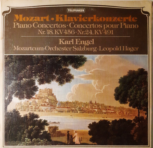 Wolfgang Amadeus Mozart, Leopold Hager, Das Mozarteum Orchester Salzburg, Karl Engel – Klavierkonzert - Piano Concertos - Concertos Pour Piano - Nr.18 KV 456 / Nr.24 KV 491 LP vinyl record, image 1 of 6