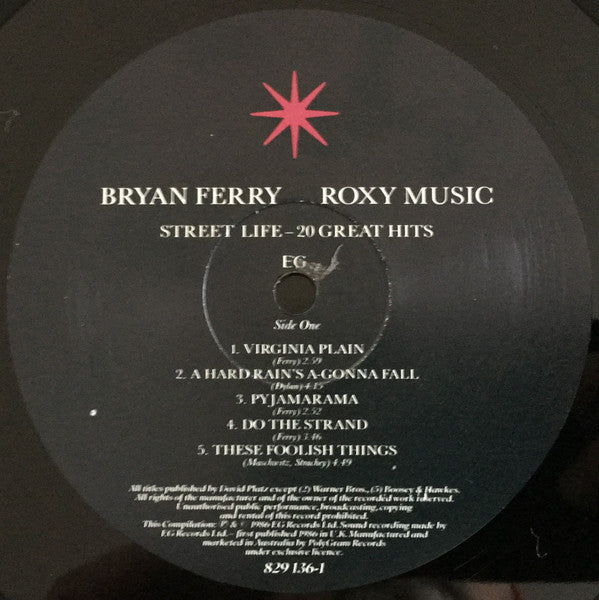 Bryan Ferry, Roxy Music – Street Life - 20 Great Hits (2xLP) LP vinyl record, image 4 of 7