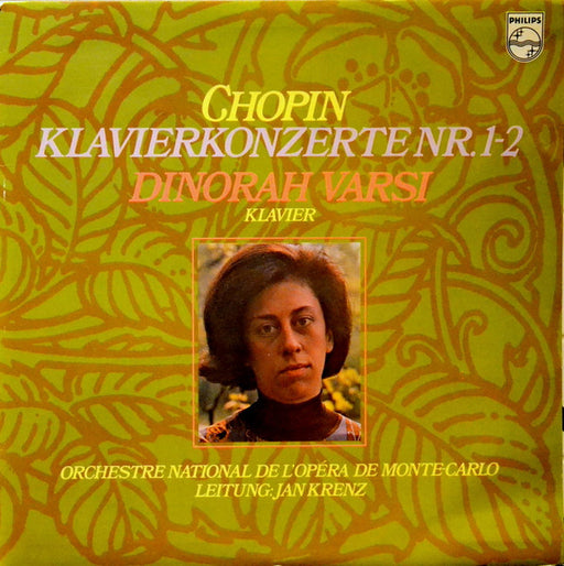 Frédéric Chopin, Dinorah Varsi, Orchestre National De L'Opéra De Monte-Carlo, Jan Krenz – Klavierkonzerte Nr. 1 - 2 LP vinyl record, image 1 of 4