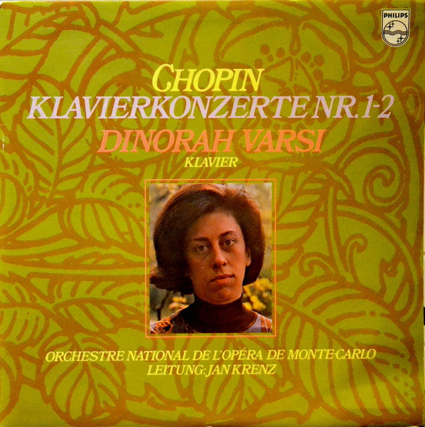 Frédéric Chopin, Dinorah Varsi, Orchestre National De L'Opéra De Monte-Carlo, Jan Krenz – Klavierkonzerte Nr. 1 - 2 LP vinyl record, image 1 of 4