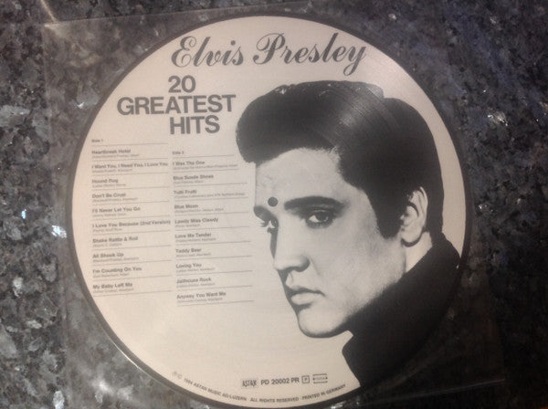 Elvis Presley – 20 Greatest Hits LP vinyl record, image 2 of 2