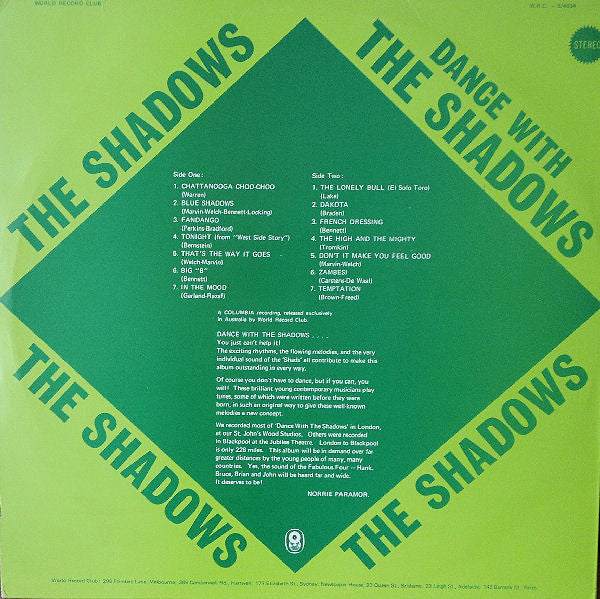 The Shadows – Dance With The Shadows LP vinyl record, image 2 of 4