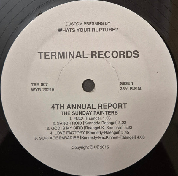 Sunday Painters – 4th Annual Report LP vinyl record, image 5 of 10