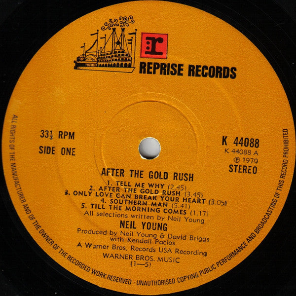 Neil Young – After The Gold Rush LP vinyl record, image 2 of 3