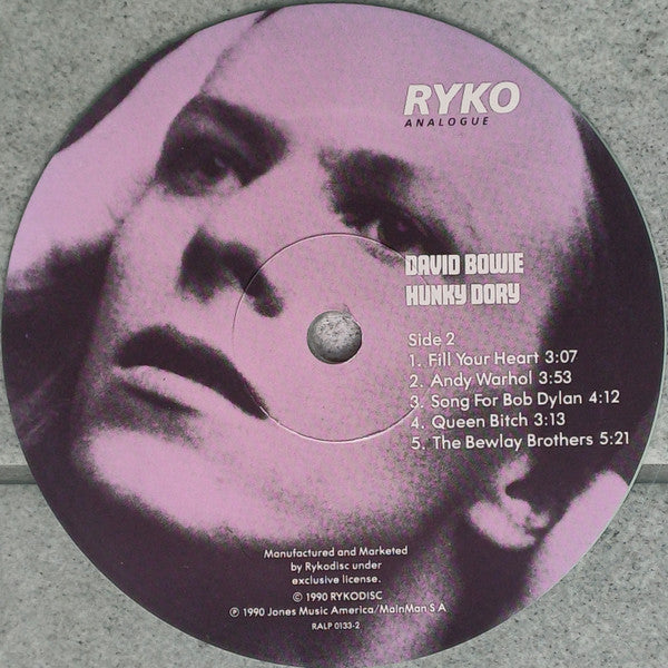 David Bowie – Hunky Dory LP vinyl record, image 8 of 10