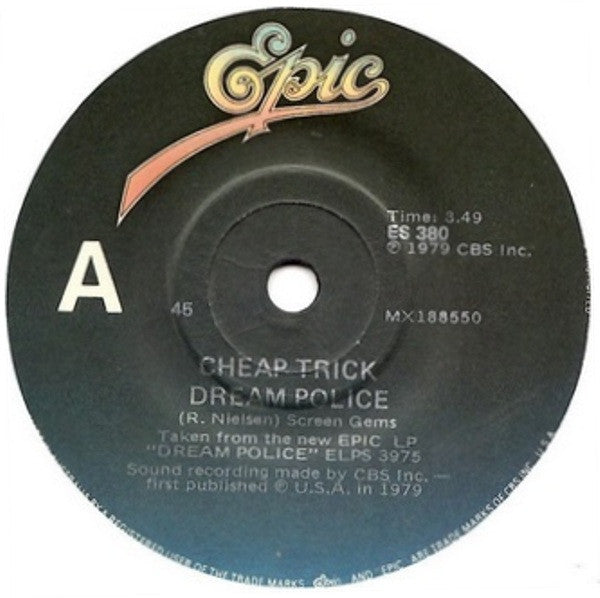 Cheap Trick – Dream Police 7" vinyl record, image 1 of 2