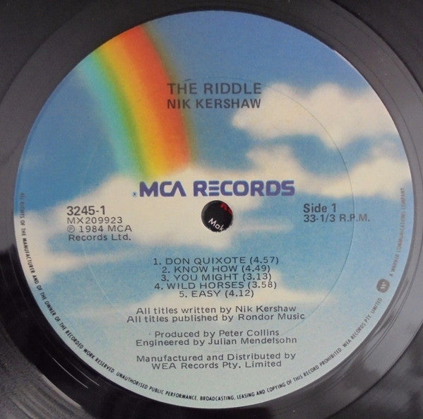 Nik Kershaw – The Riddle LP vinyl record, image 5 of 6
