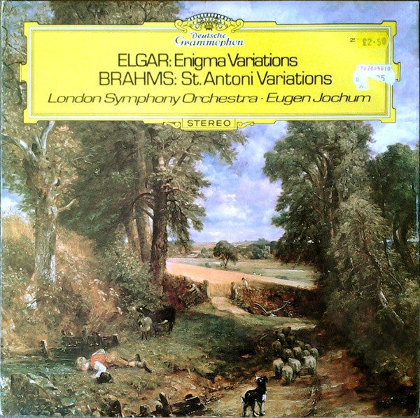 Sir Edward Elgar, Johannes Brahms, London Symphony Orchestra, Eugen Jochum – Enigma Variations / St. Antoni Variations LP vinyl record, image 1 of 4