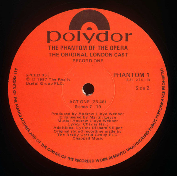 "The Phantom Of The Opera" Original London Cast – The Phantom Of The Opera (2xLP) LP vinyl record, image 6 of 8