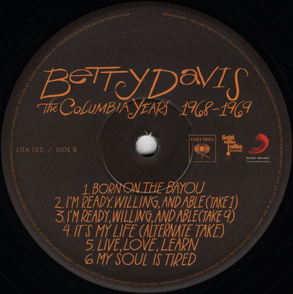 Betty Davis – The Columbia Years 1968-1969 LP vinyl record, image 6 of 10