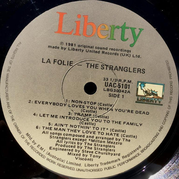 The Stranglers – La Folie LP vinyl record, image 4 of 7
