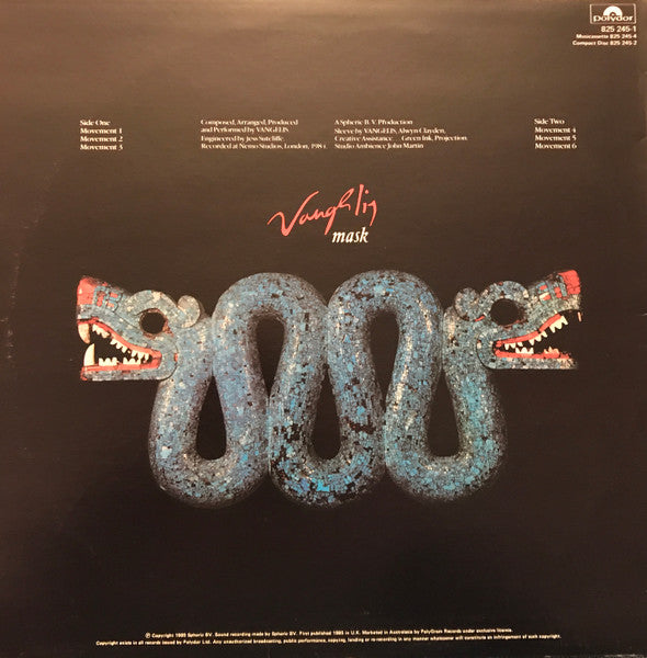 Vangelis – Mask LP vinyl record, image 2 of 4