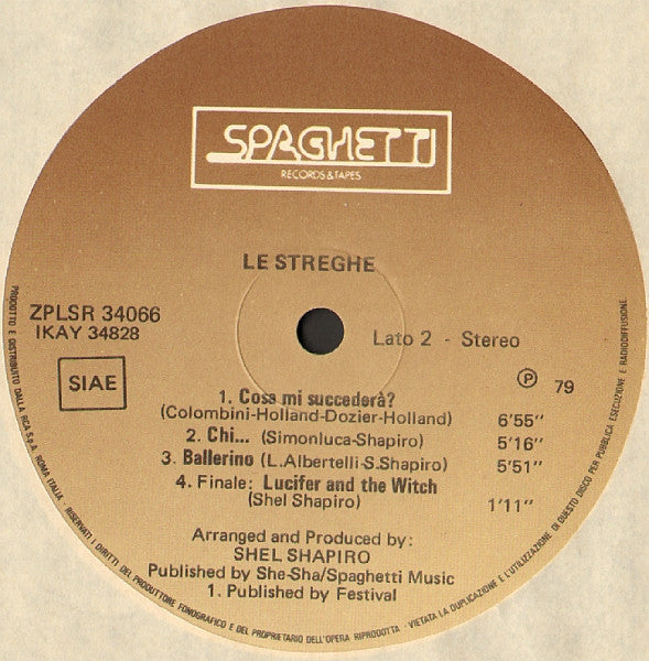 Le Streghe – Le Streghe LP vinyl record, image 4 of 4