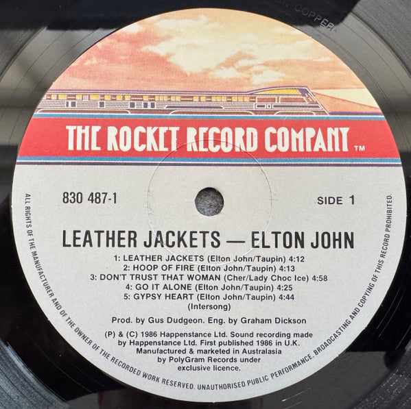 Elton John – Leather Jackets LP vinyl record, image 3 of 6