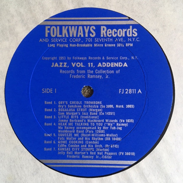 Various – Jazz Volume 11: Addenda LP vinyl record, image 3 of 3
