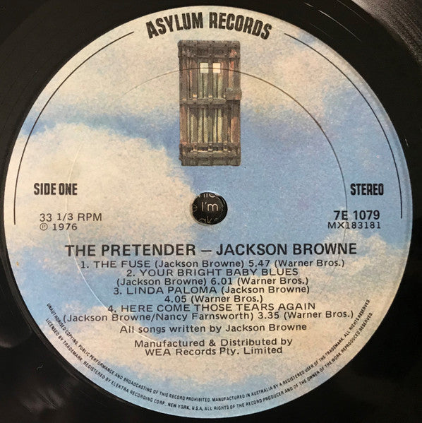 Jackson Browne – The Pretender LP vinyl record, image 3 of 6