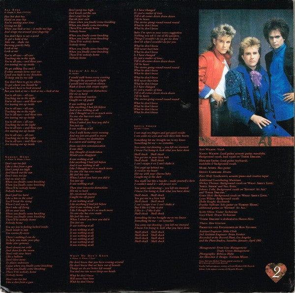 Heart – Heart LP vinyl record, image 6 of 6