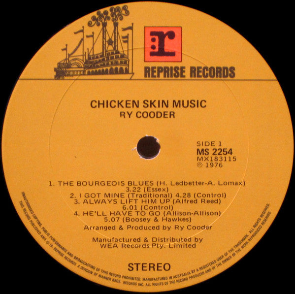 Ry Cooder – Chicken Skin Music LP vinyl record, image 3 of 6