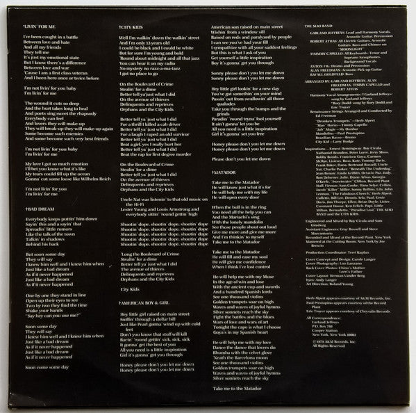 Garland Jeffreys – American Boy & Girl LP vinyl record, image 4 of 6