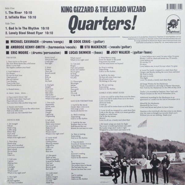 King Gizzard And The Lizard Wizard – Quarters! LP vinyl record, image 2 of 6