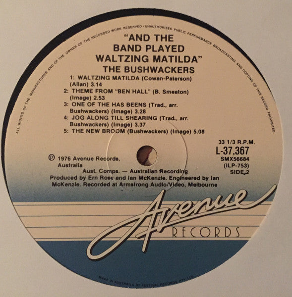The Bushwackers – And The Band Played Waltzing Matilda LP vinyl record, image 4 of 4