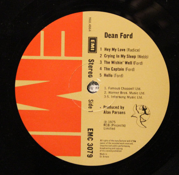 Dean Ford – Dean Ford LP vinyl record, image 3 of 4