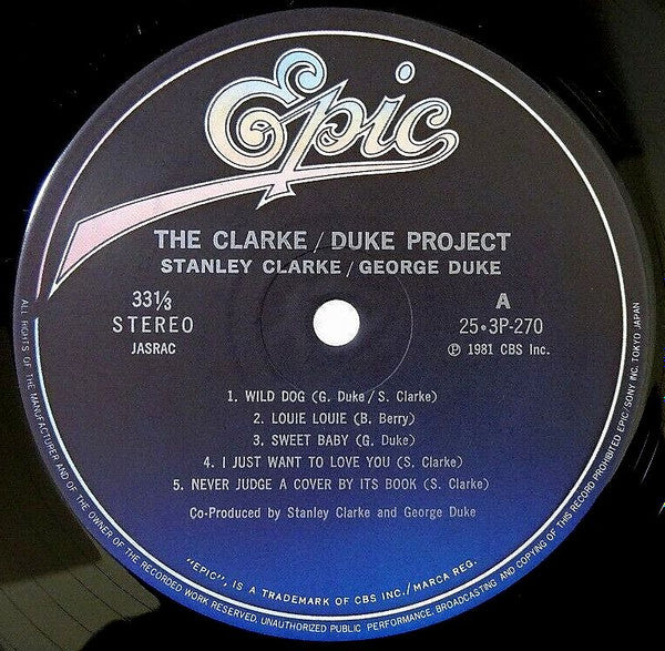 Stanley Clarke/George Duke – The Clarke / Duke Project LP vinyl record, image 3 of 3