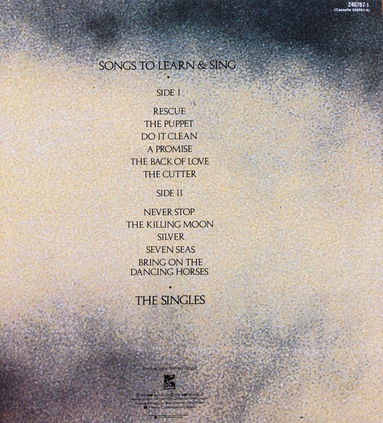 Echo & The Bunnymen – Songs To Learn & Sing LP vinyl record, image 2 of 6