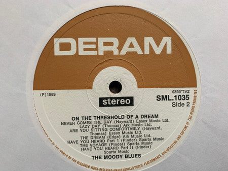 The Moody Blues – On The Threshold Of A Dream LP vinyl record, image 6 of 8