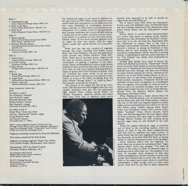 Gene Ammons – The Gene Ammons Story: Organ Combos (2xLP) LP vinyl record, image 2 of 10