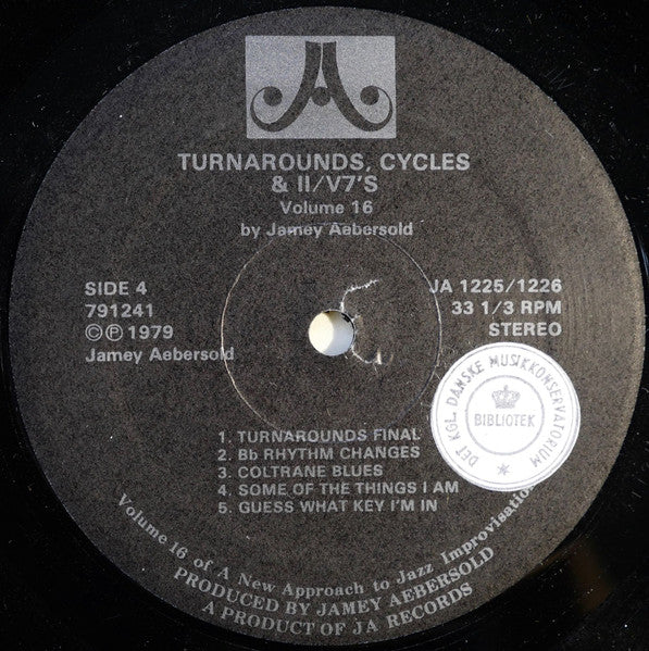 Jamey Aebersold – Turnarounds, Cycles & II/V7's (2xLP) LP vinyl record, image 6 of 7