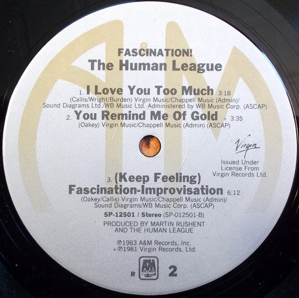 The Human League – Fascination! LP vinyl record, image 4 of 4
