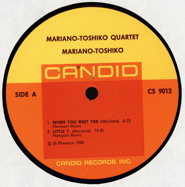Toshiko Mariano Quartet – Toshiko Mariano Quartet LP vinyl record, image 3 of 8