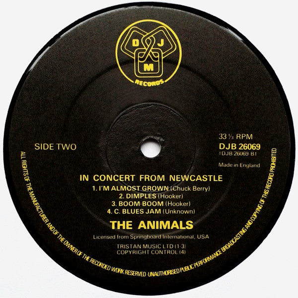 The Animals – In Concert From Newcastle LP vinyl record, image 4 of 4